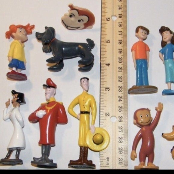Curious George Deluxe Figure Set of 12 - Picture 3 of 8